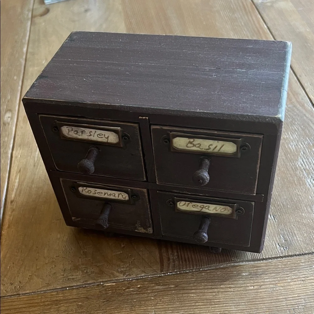 Vintage Wooden spice cabinet